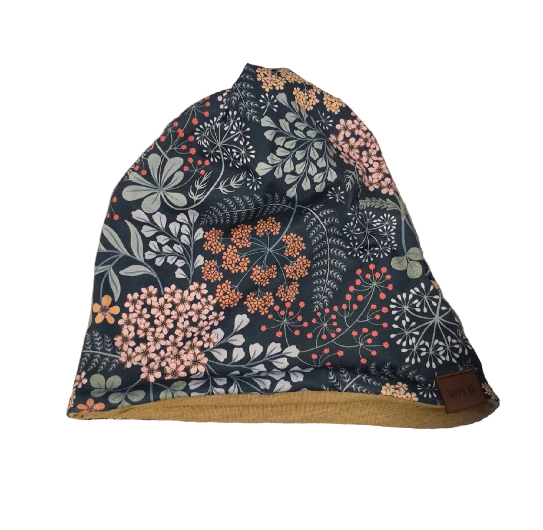 "Whimsical Flowers" 4-Way Wool Lined Beanies