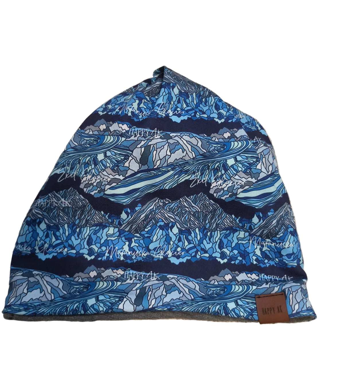 "Glaciers" 4-Way Wool Lined Beanie
