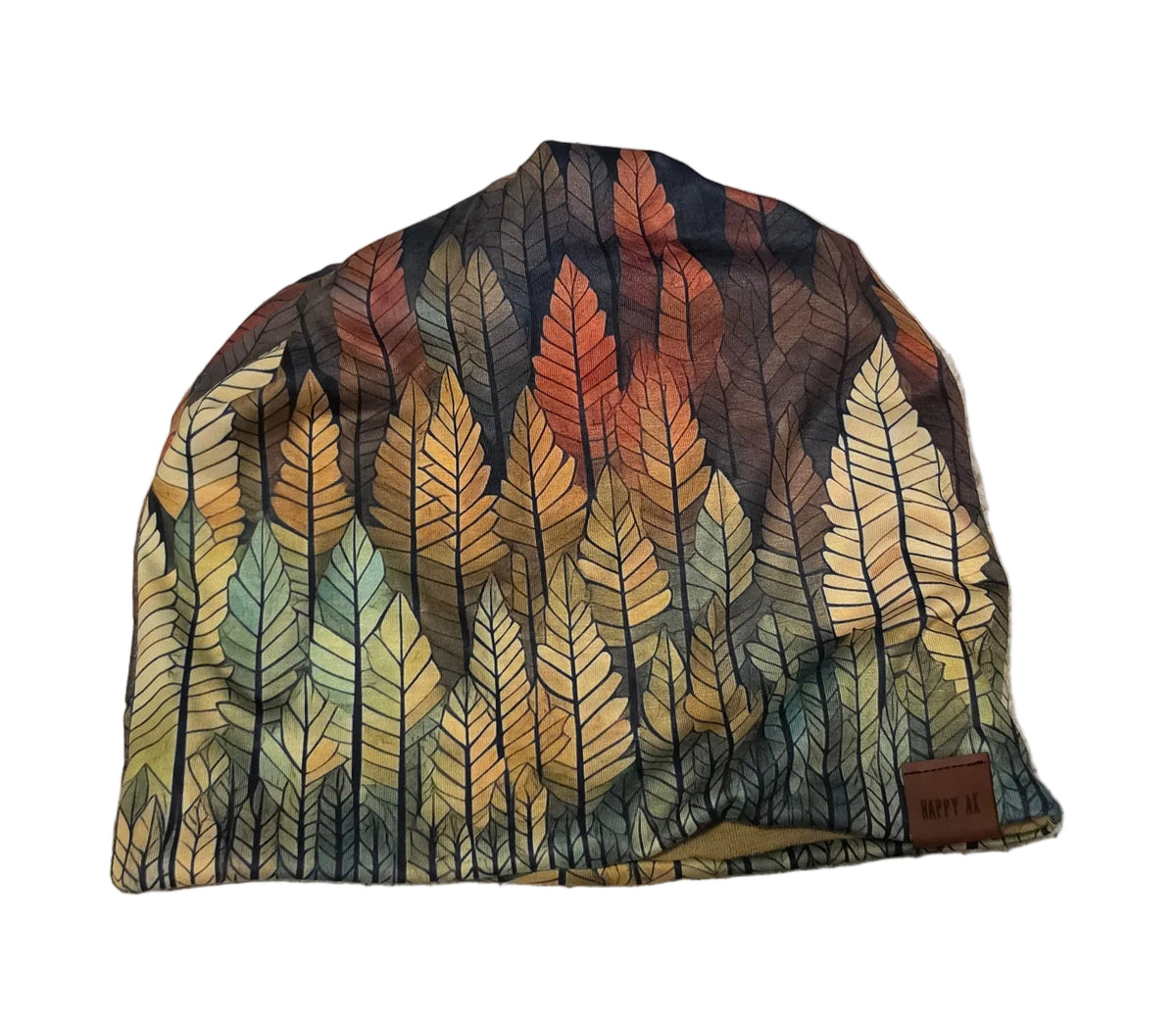 "Ombre Trees" 4-Way Wool Lined Beanie
