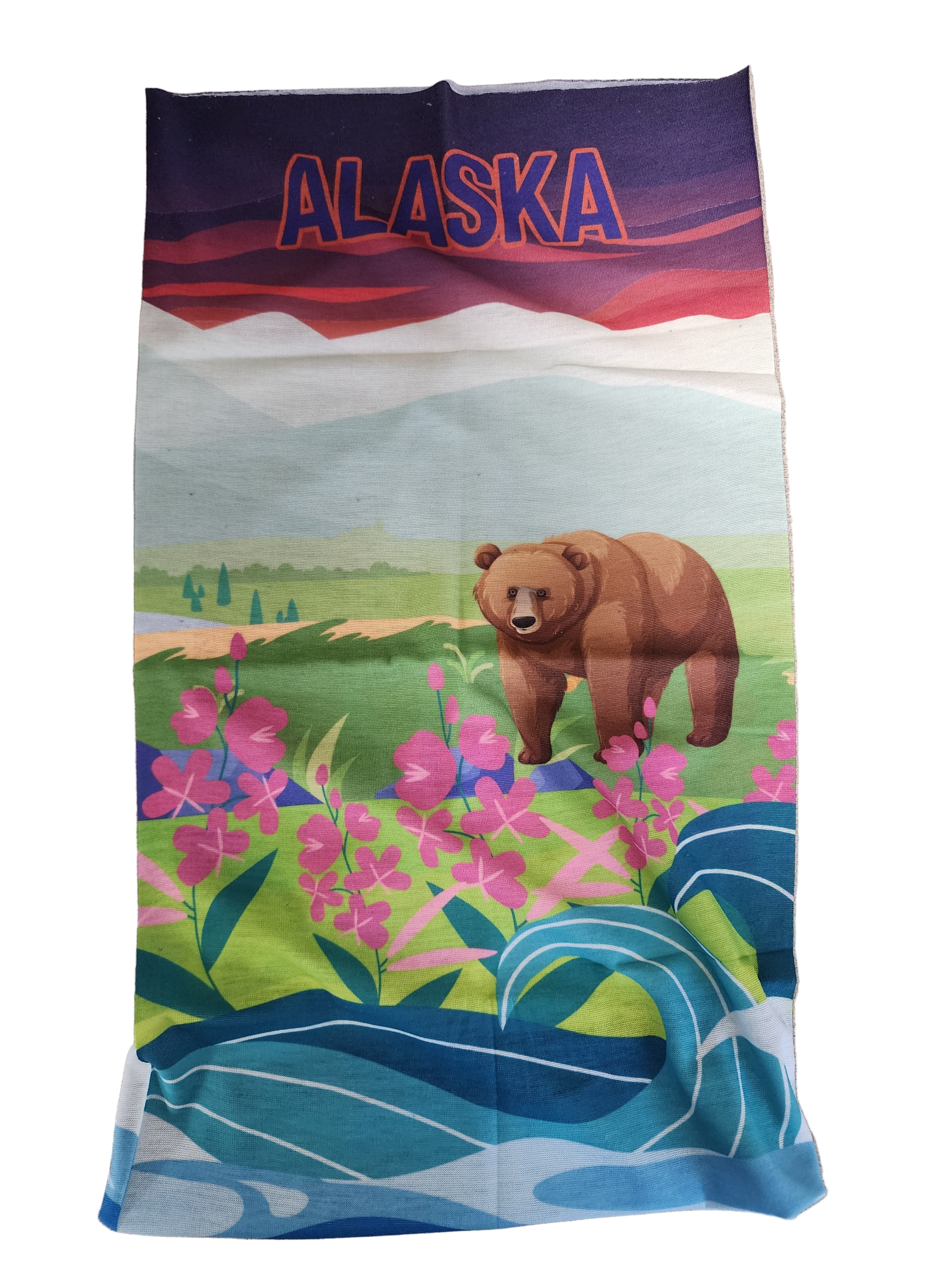 "Alaska Grizzly" Neck Gaiter/ Tube