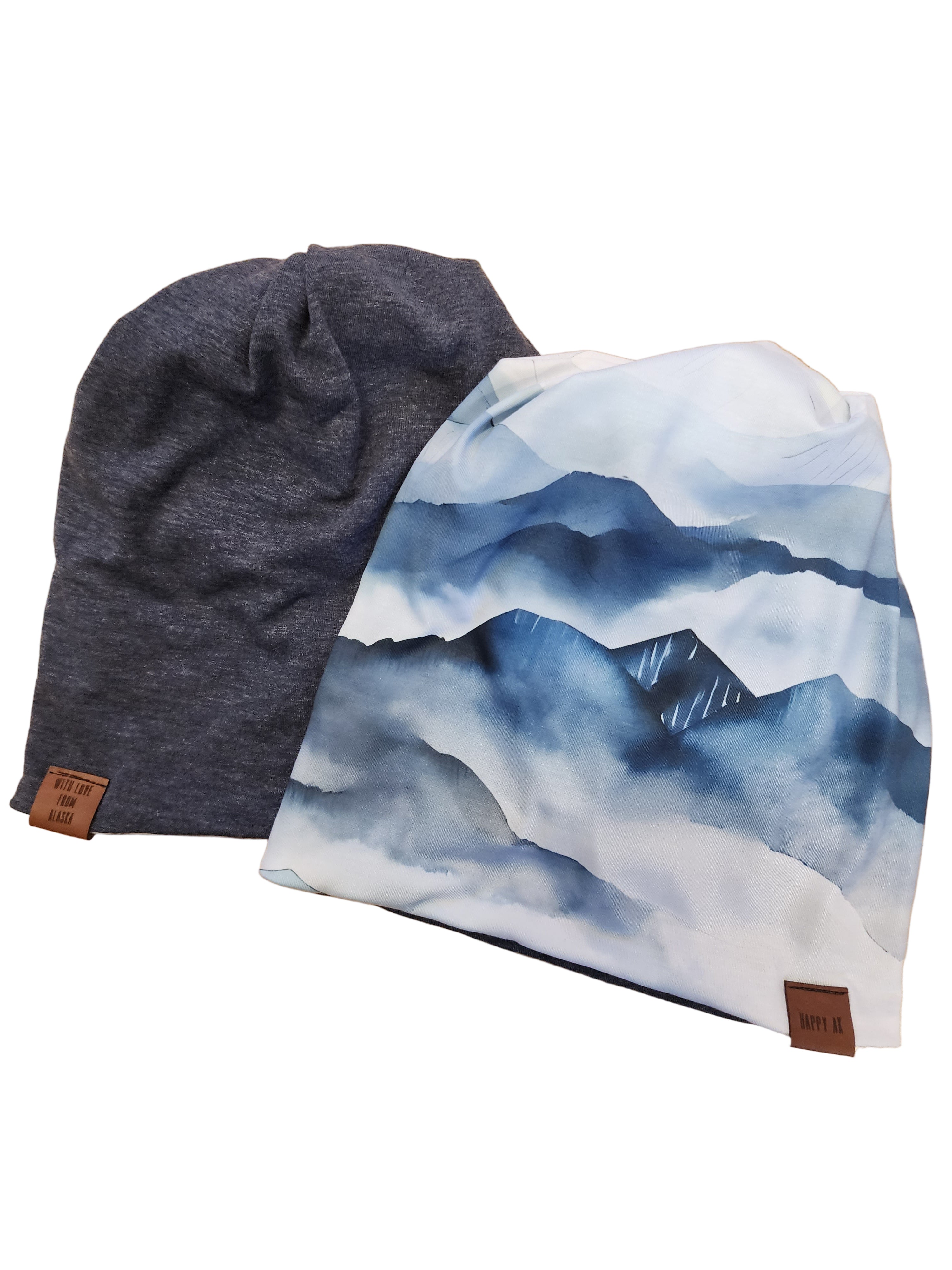 "Mountain Fog" 4 Way Wool Lined Beanies