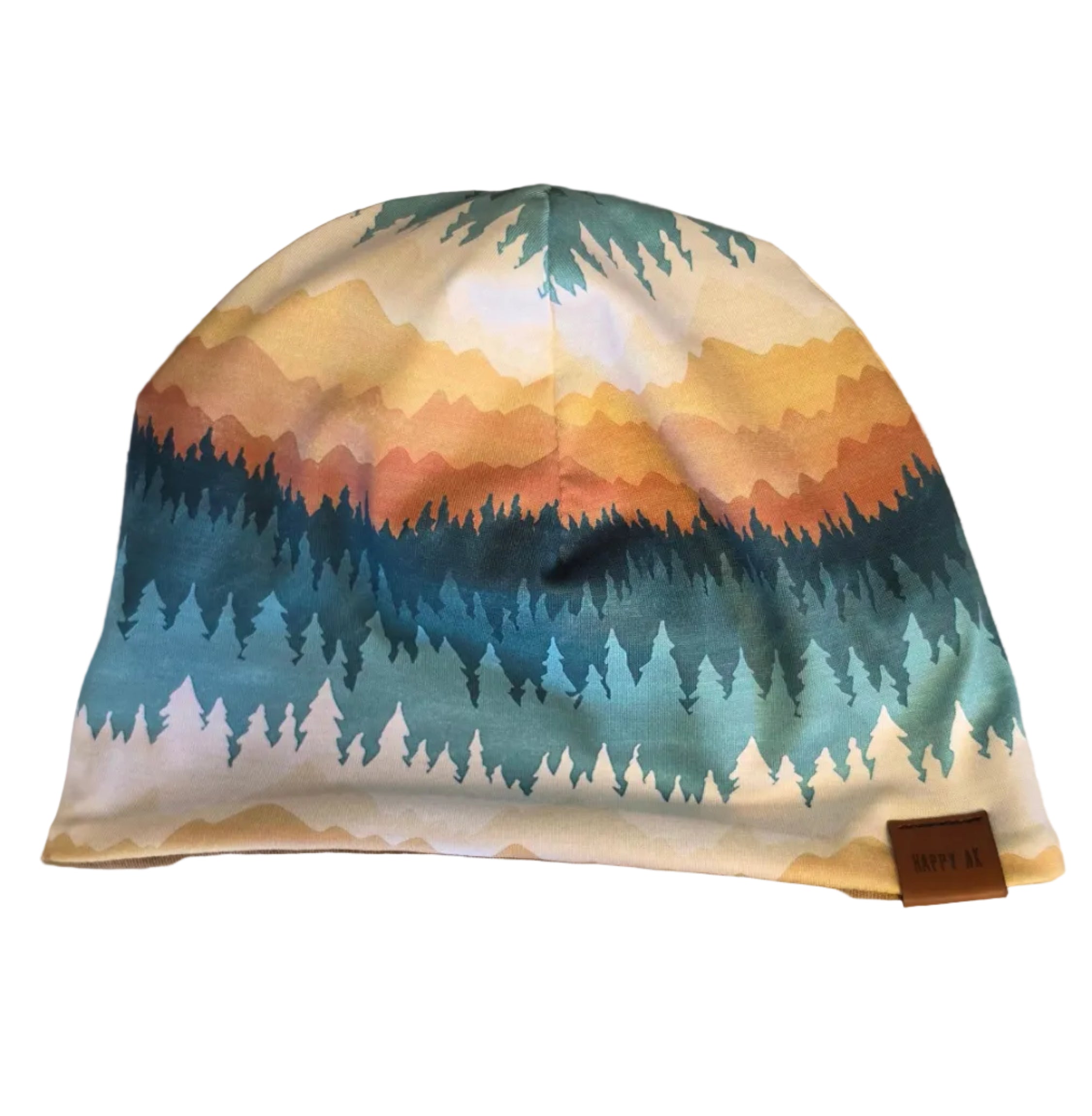 "Ombre Trees" Merino Wool Beanie