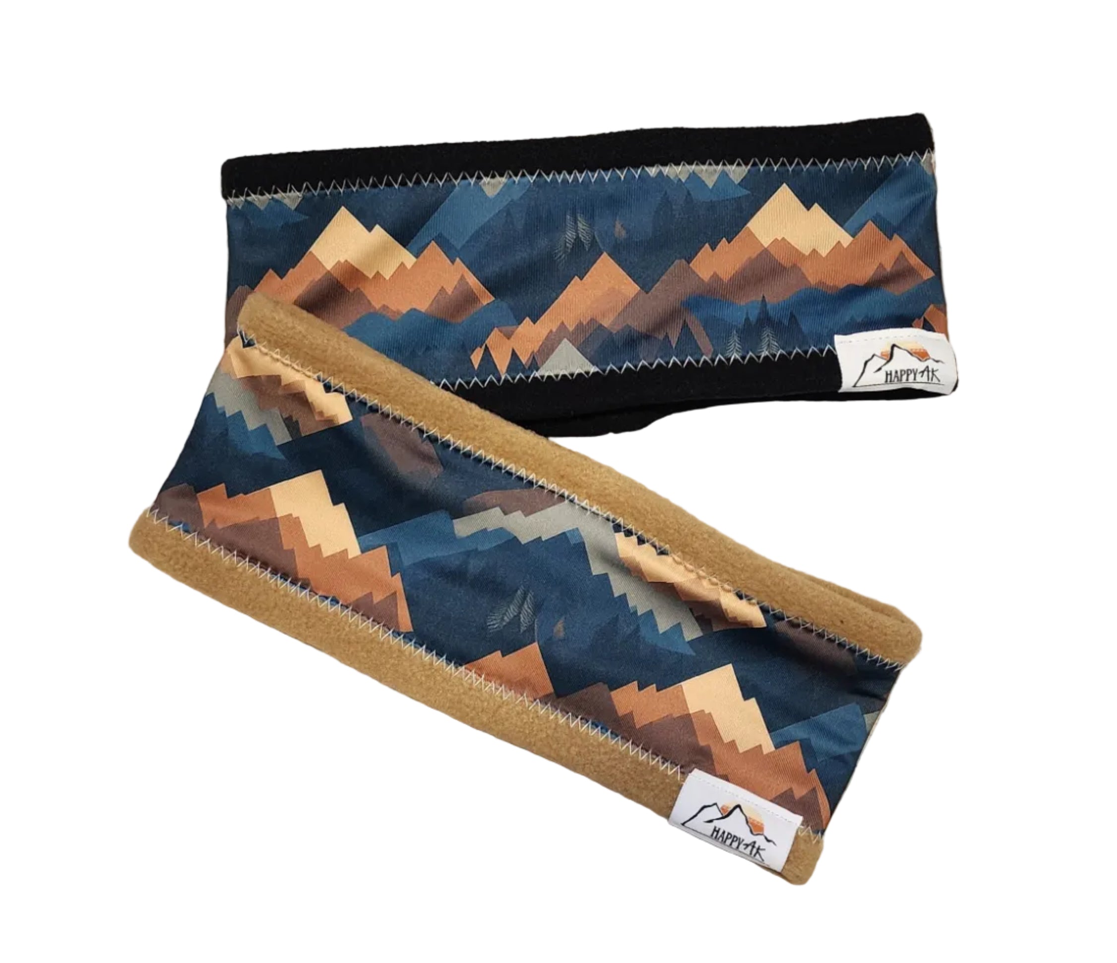 "Brown Peaks" Fleece Headband