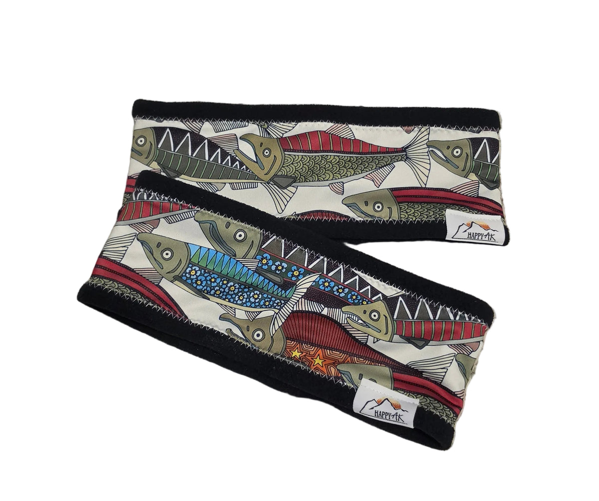 "AK Salmon" Fleece Headband
