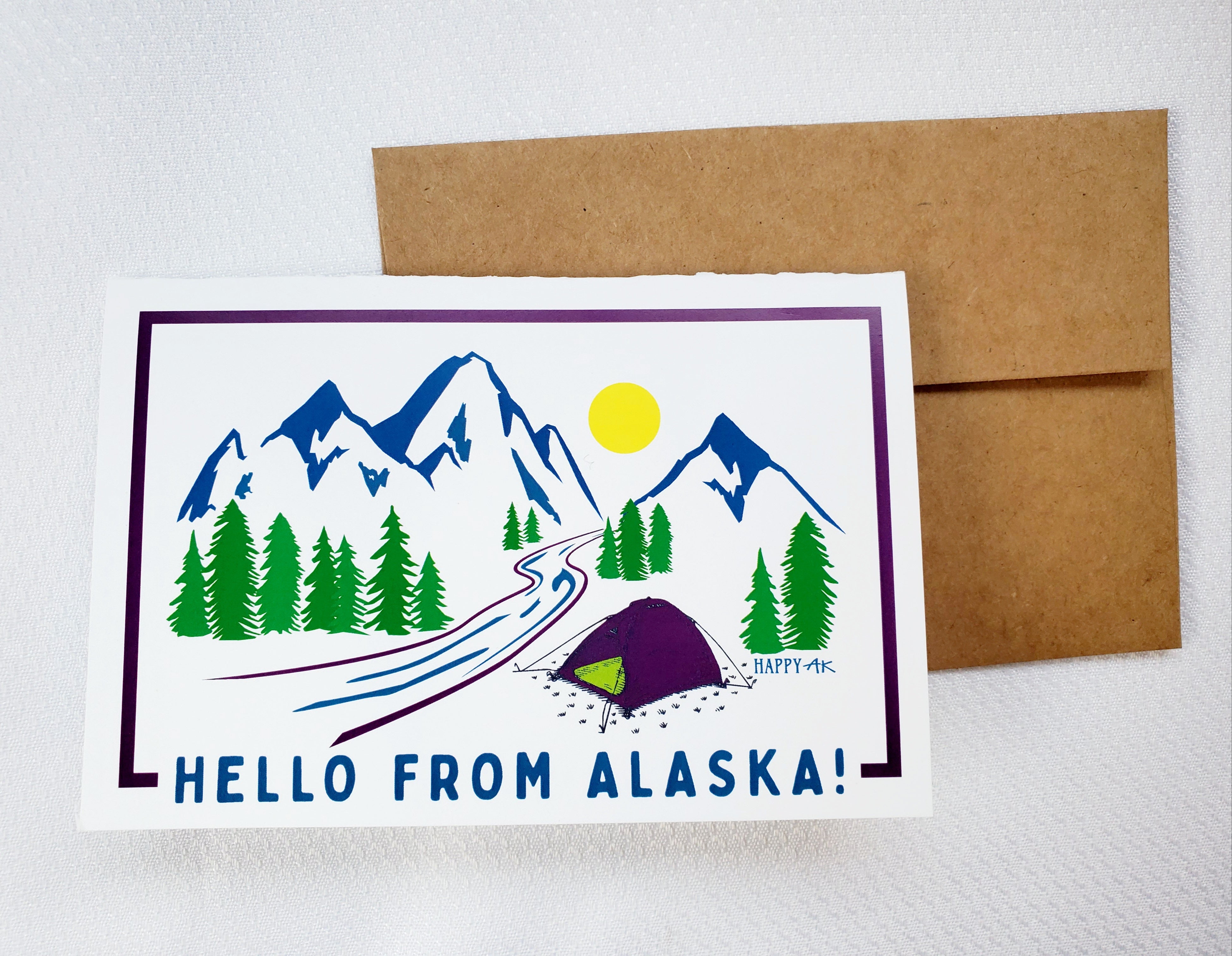 Notecards (set of 4) - Headband Happy AK