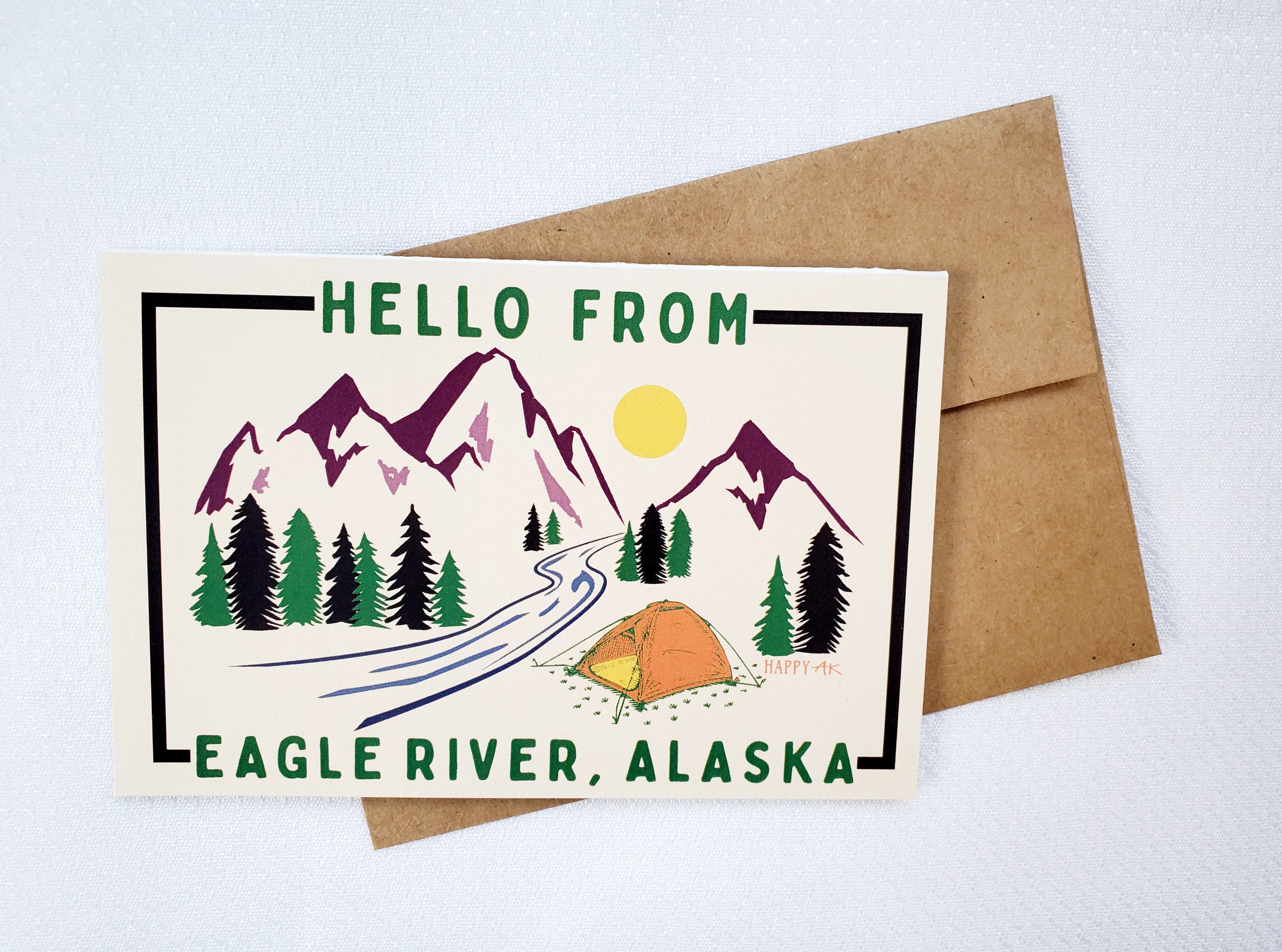 Notecards (set of 4) - Headband Happy AK
