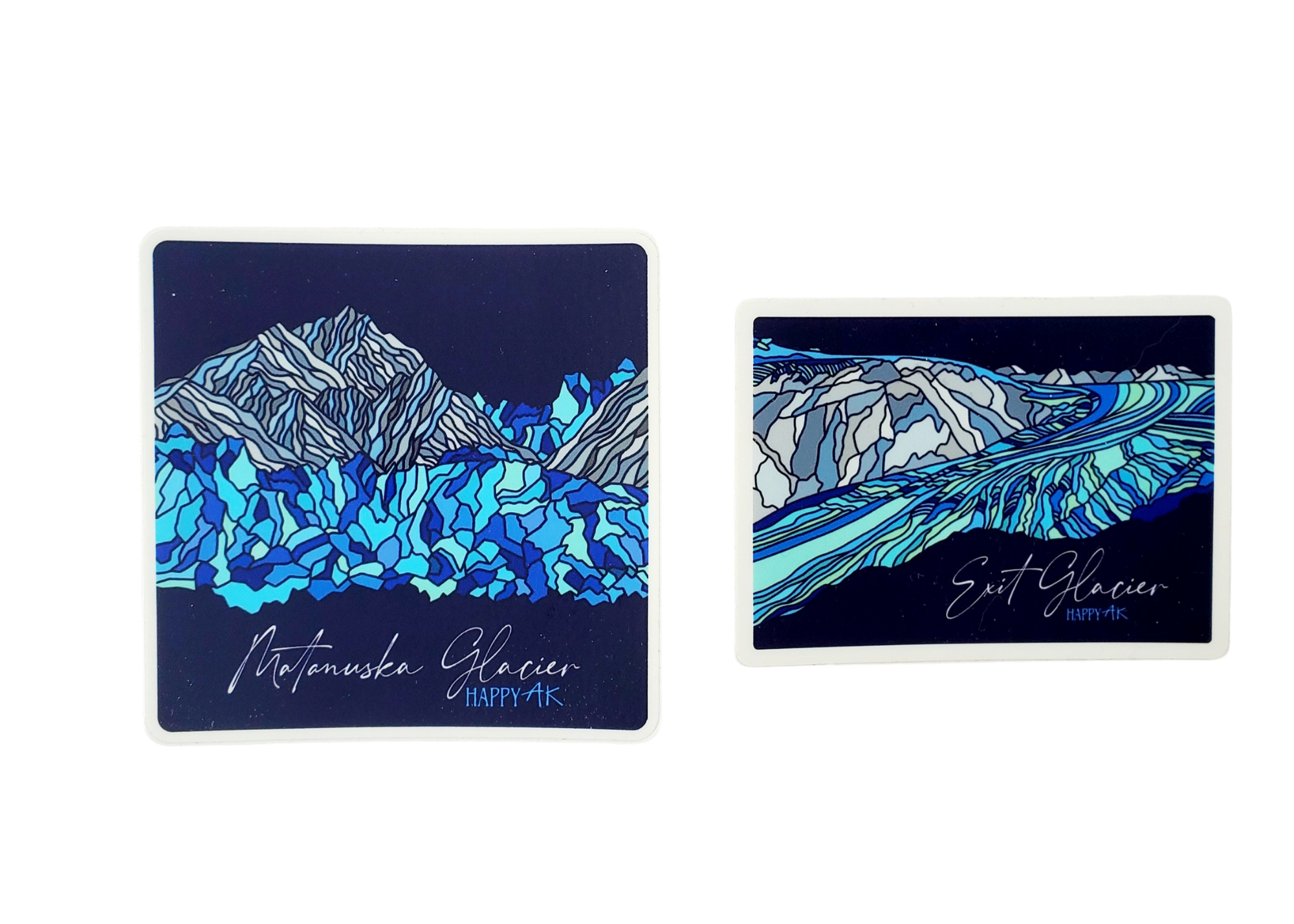 Glaciers Stickers - Headband Happy AK