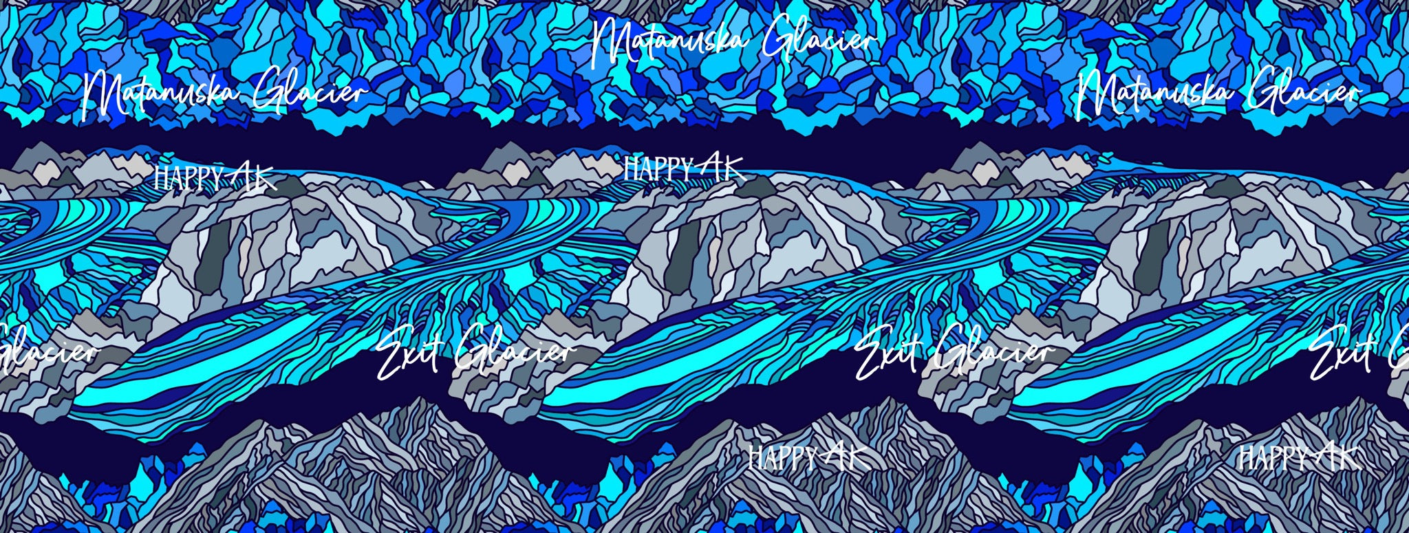 Glaciers Pet Bandana