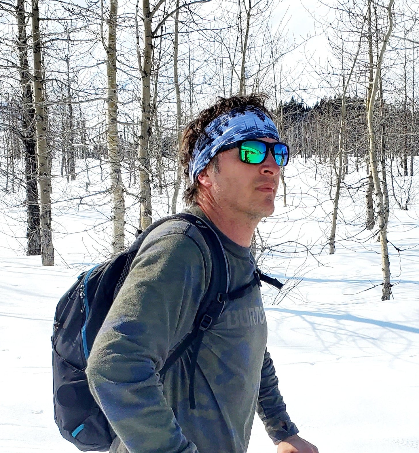 "Grey Trees" Merino Wool Lined Headband