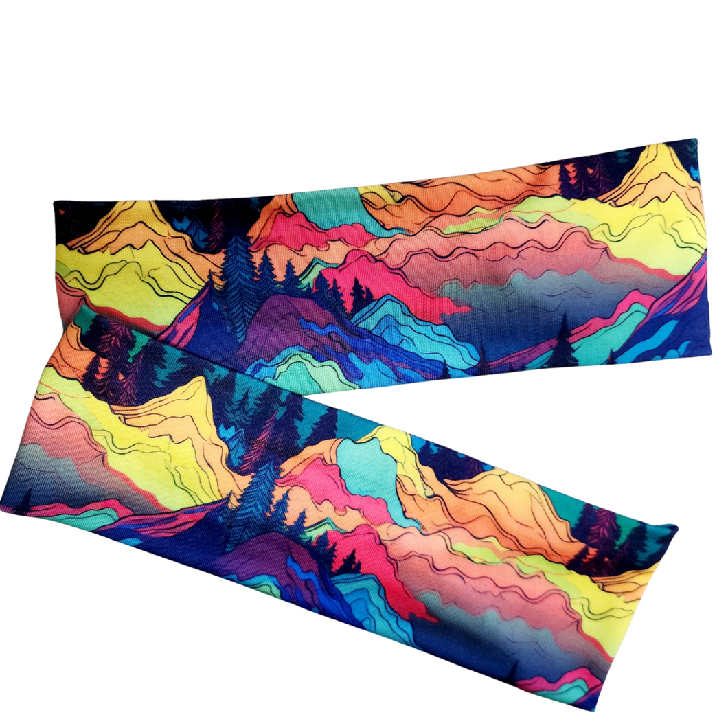 Neon Mountains Headband