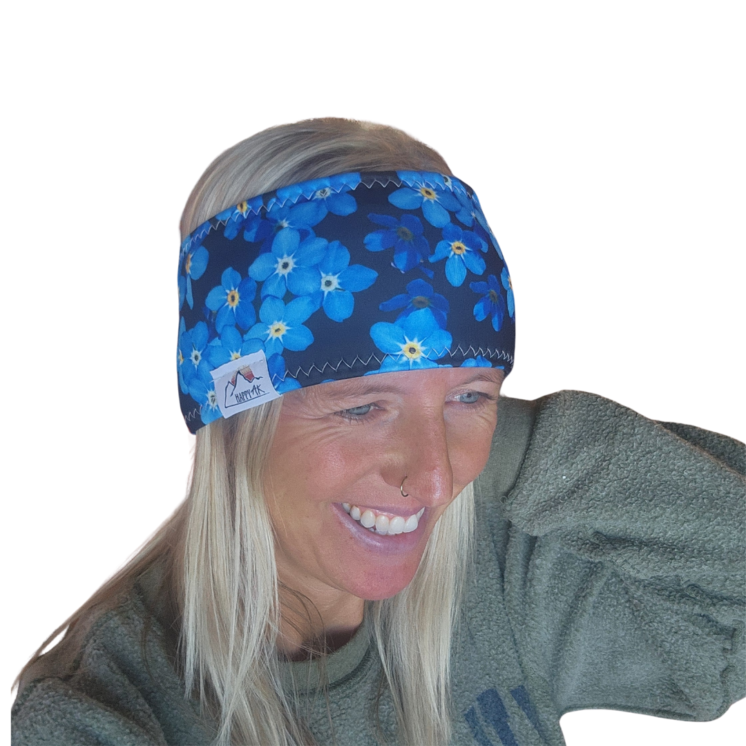 Forget-Me-Not Fleece Headband | Fleece Neck Warmer