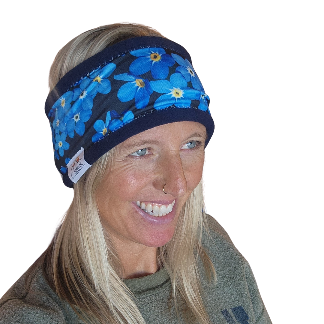 Forget-Me-Not Fleece Headband | Fleece Neck Warmer