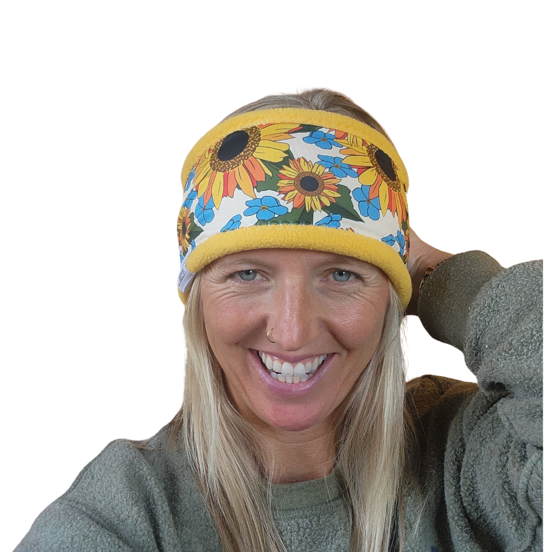 Sunflower Fleece Headband