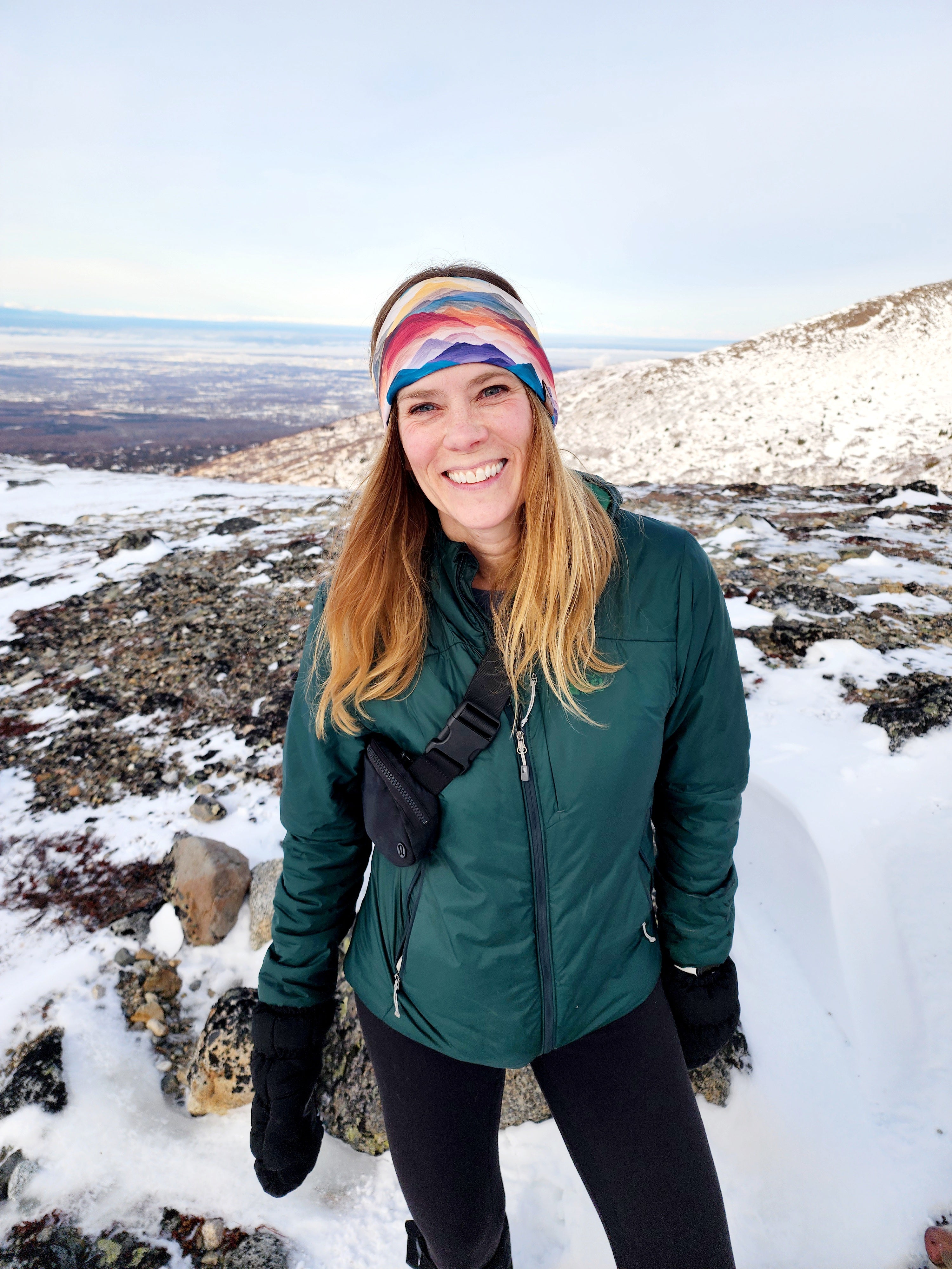 Mystery Mountains Merino Wool Lined Headband