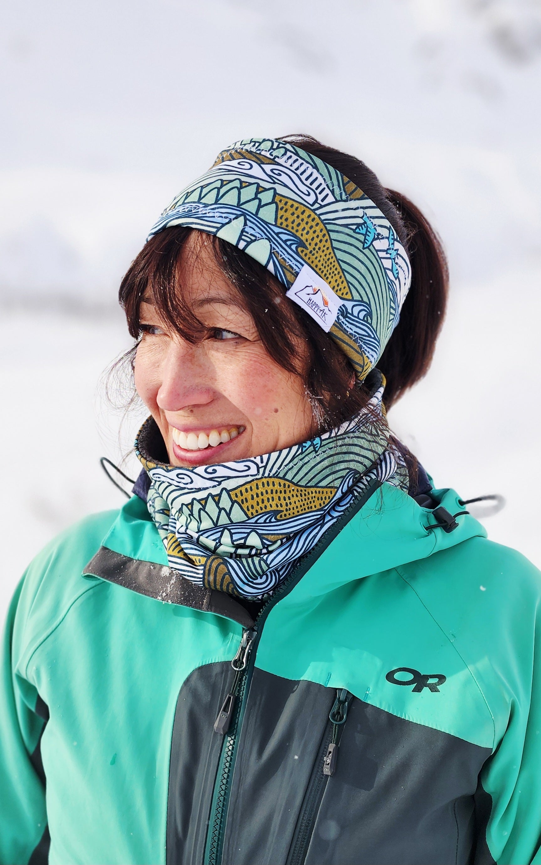 "Outdoor Scene" Fleece Headband | Fleece Neck Warmer