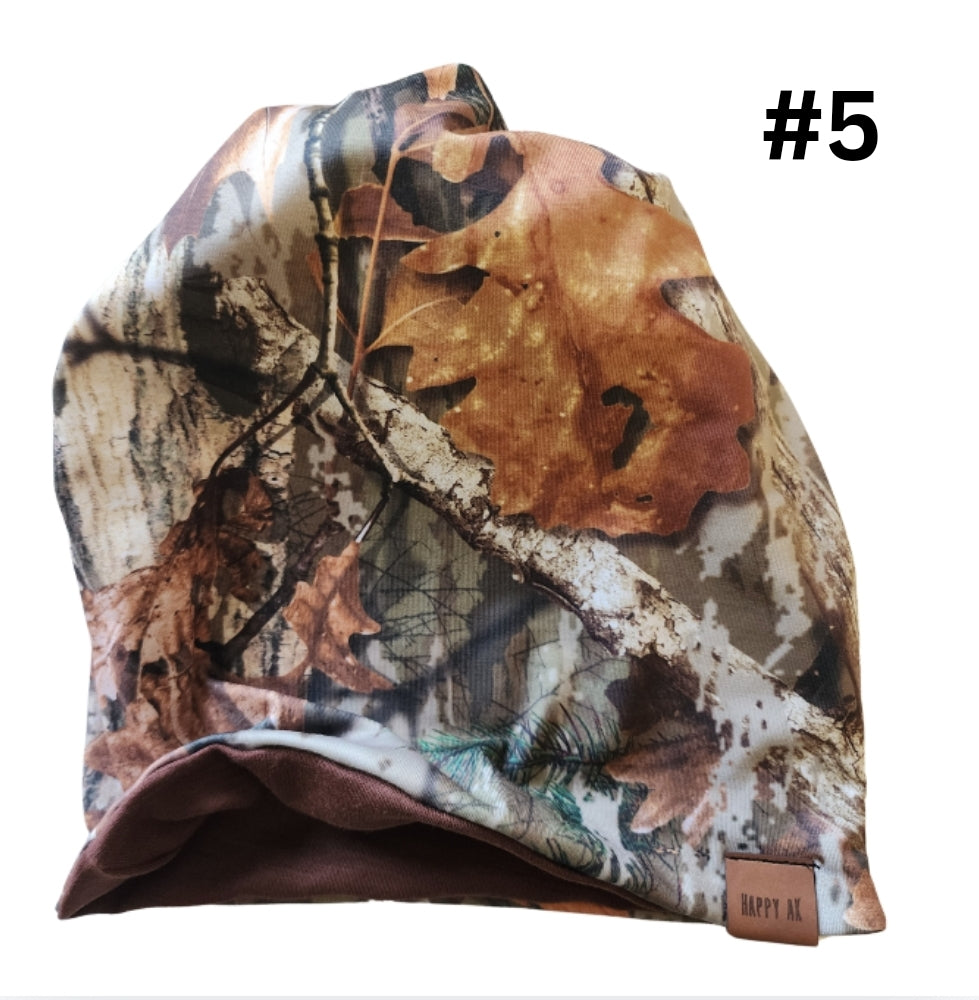 Camo 4 Way Wool Lined Beanies