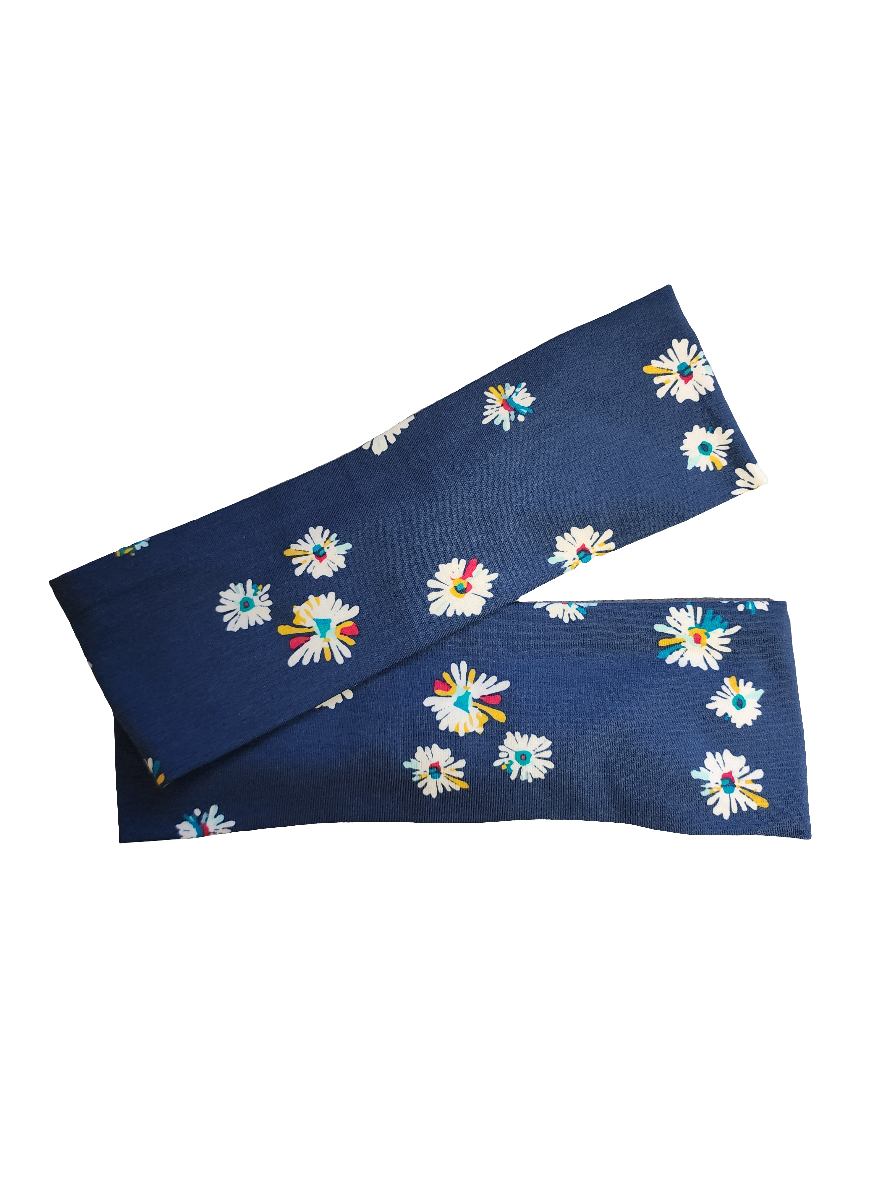 Daisies on Blue Headband