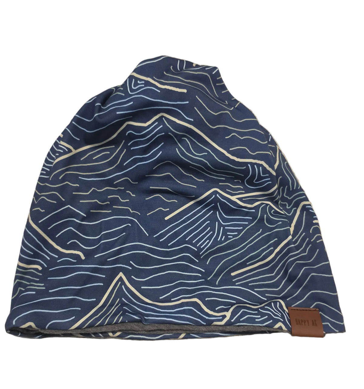 "Blue Peaks" 4-way Wool Lined Beanie