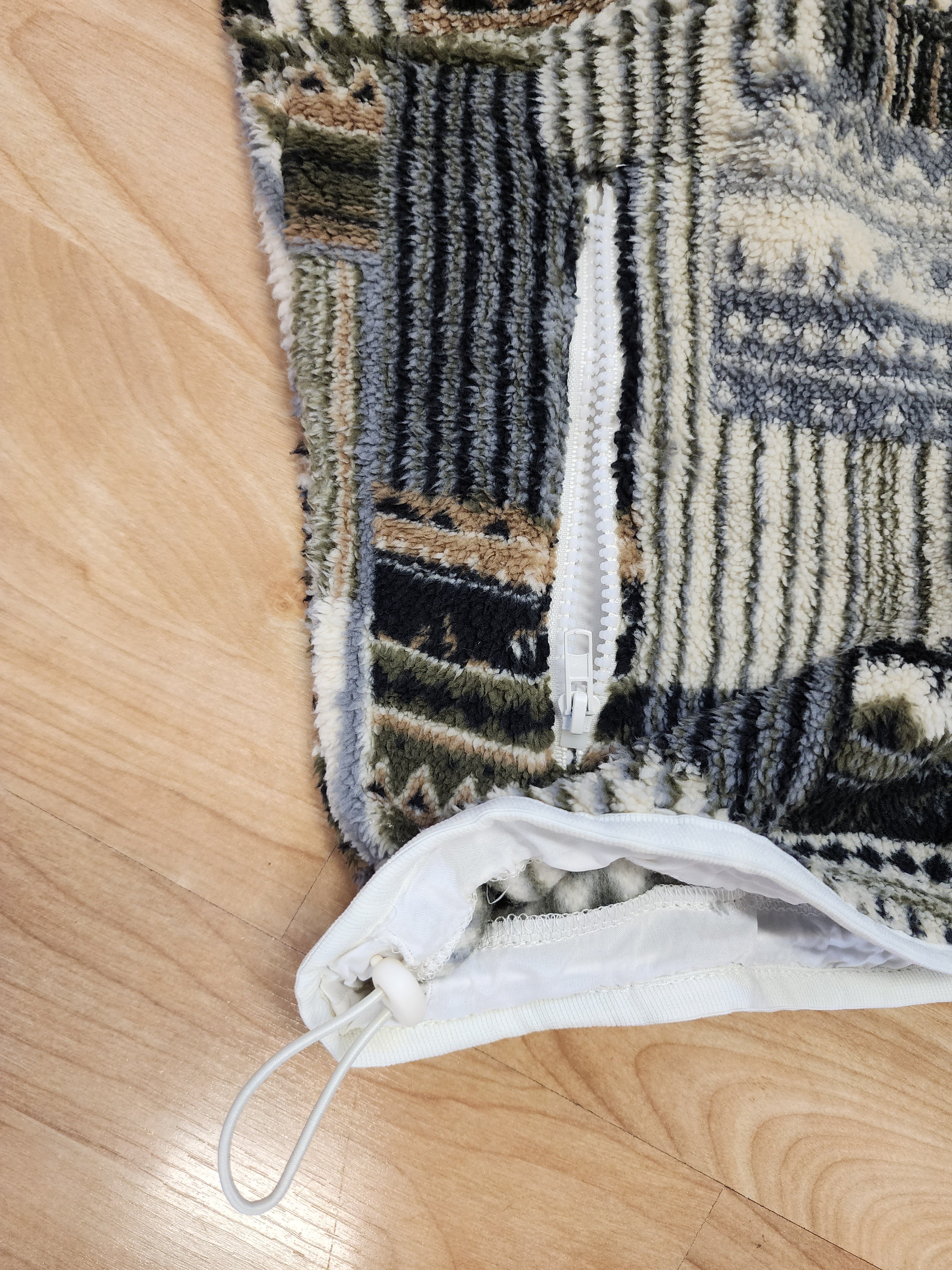 Patchwork Fleece Pullover