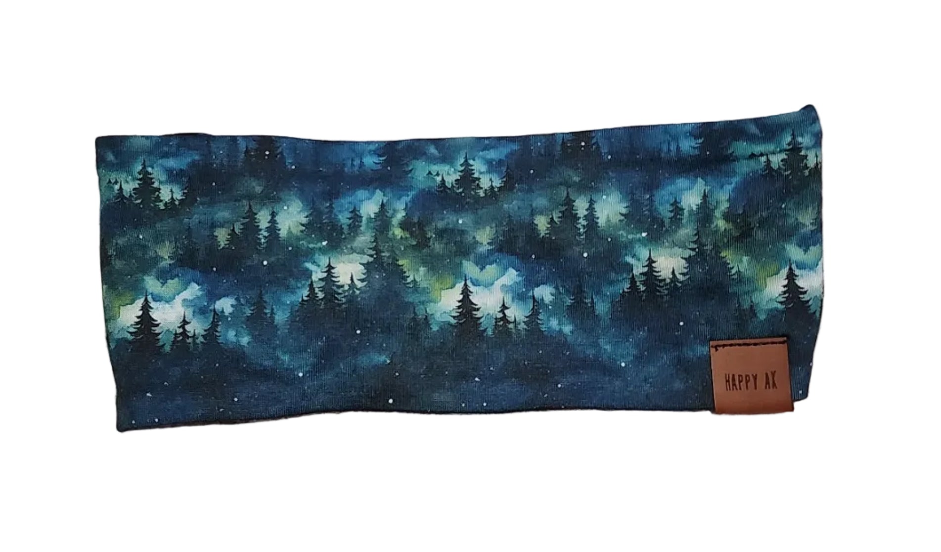"Green Forest" Merino Wool Lined Headband