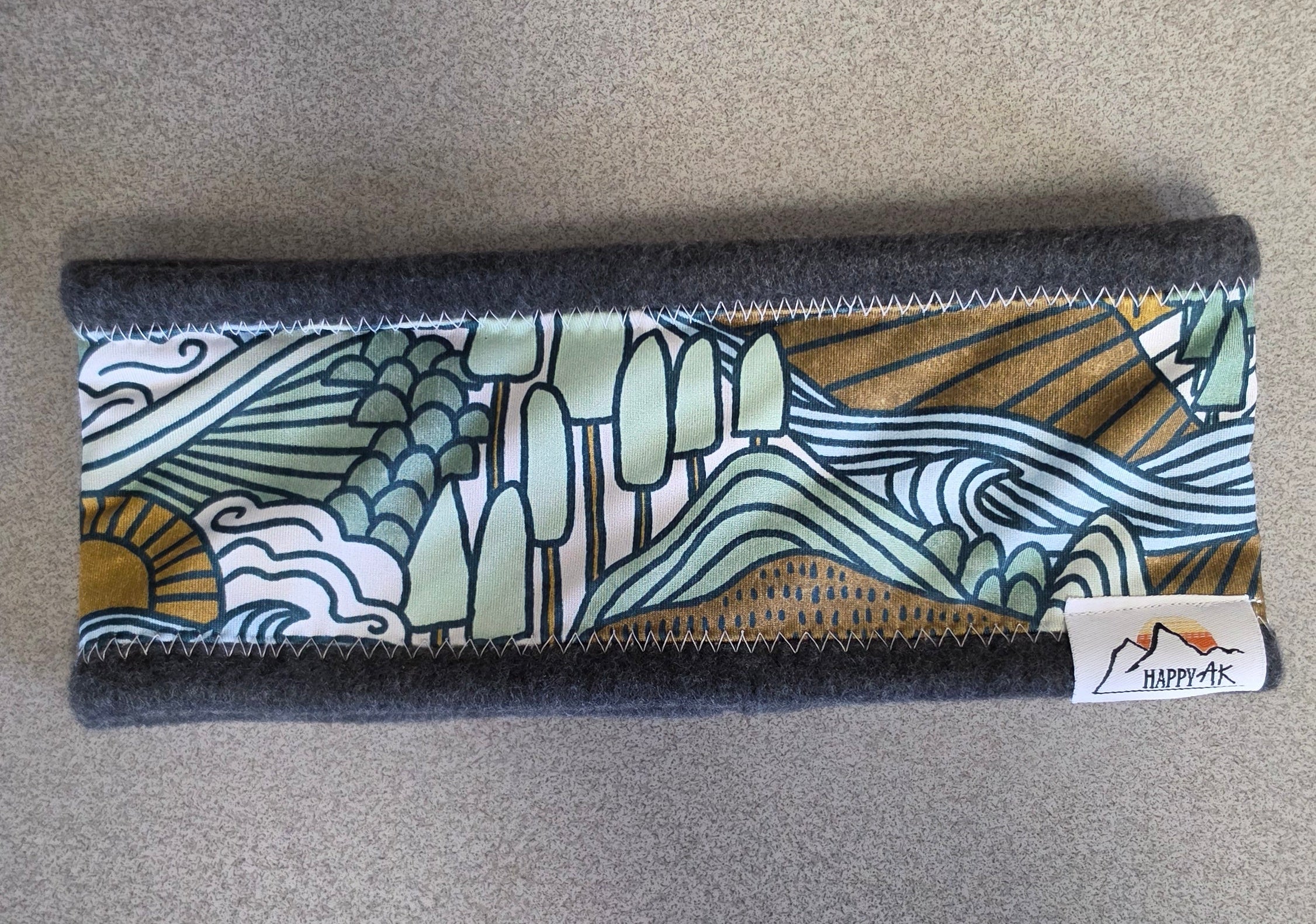 "Outdoor Scene" Fleece Headband | Fleece Neck Warmer