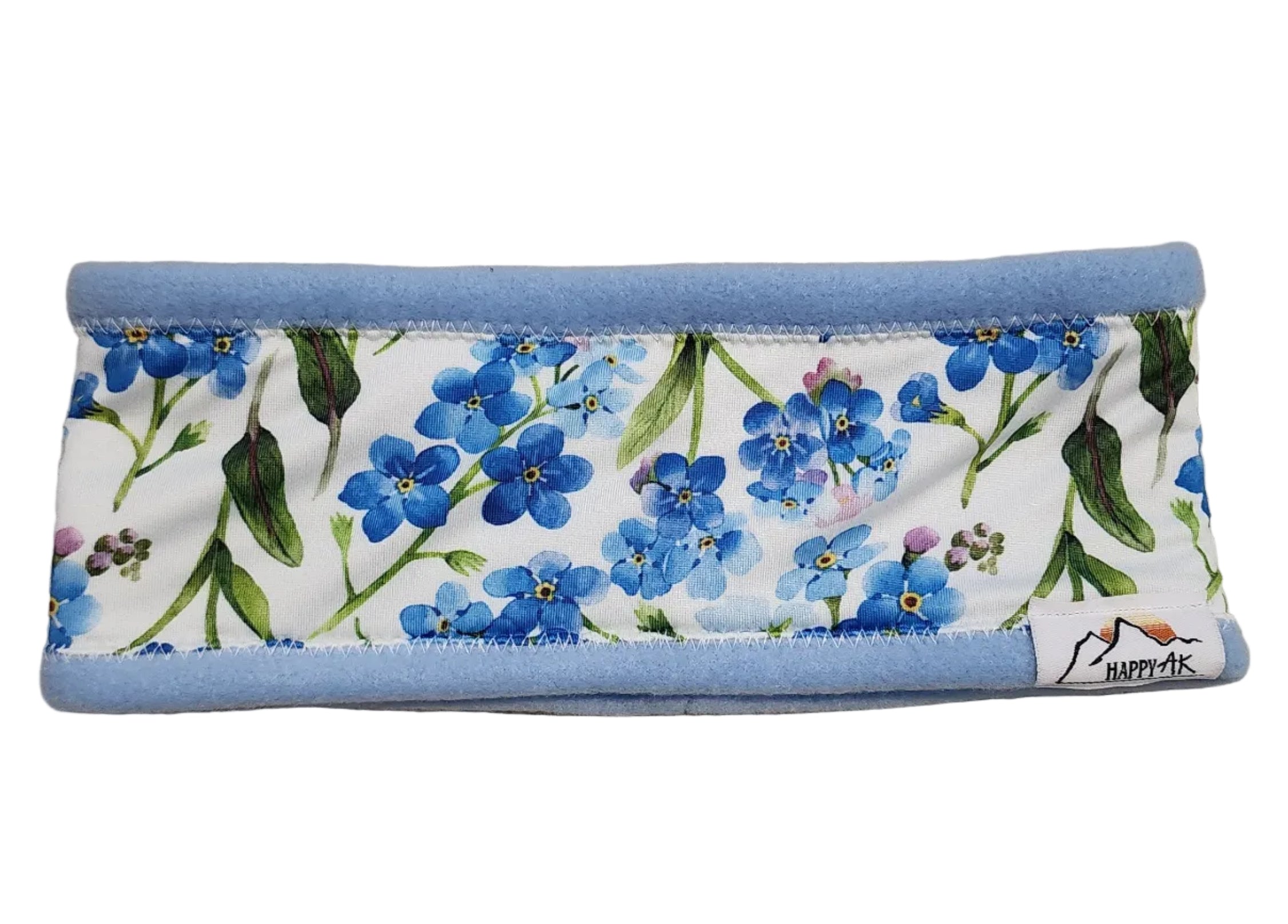 "White Forget-Me-Nots" Fleece Headband