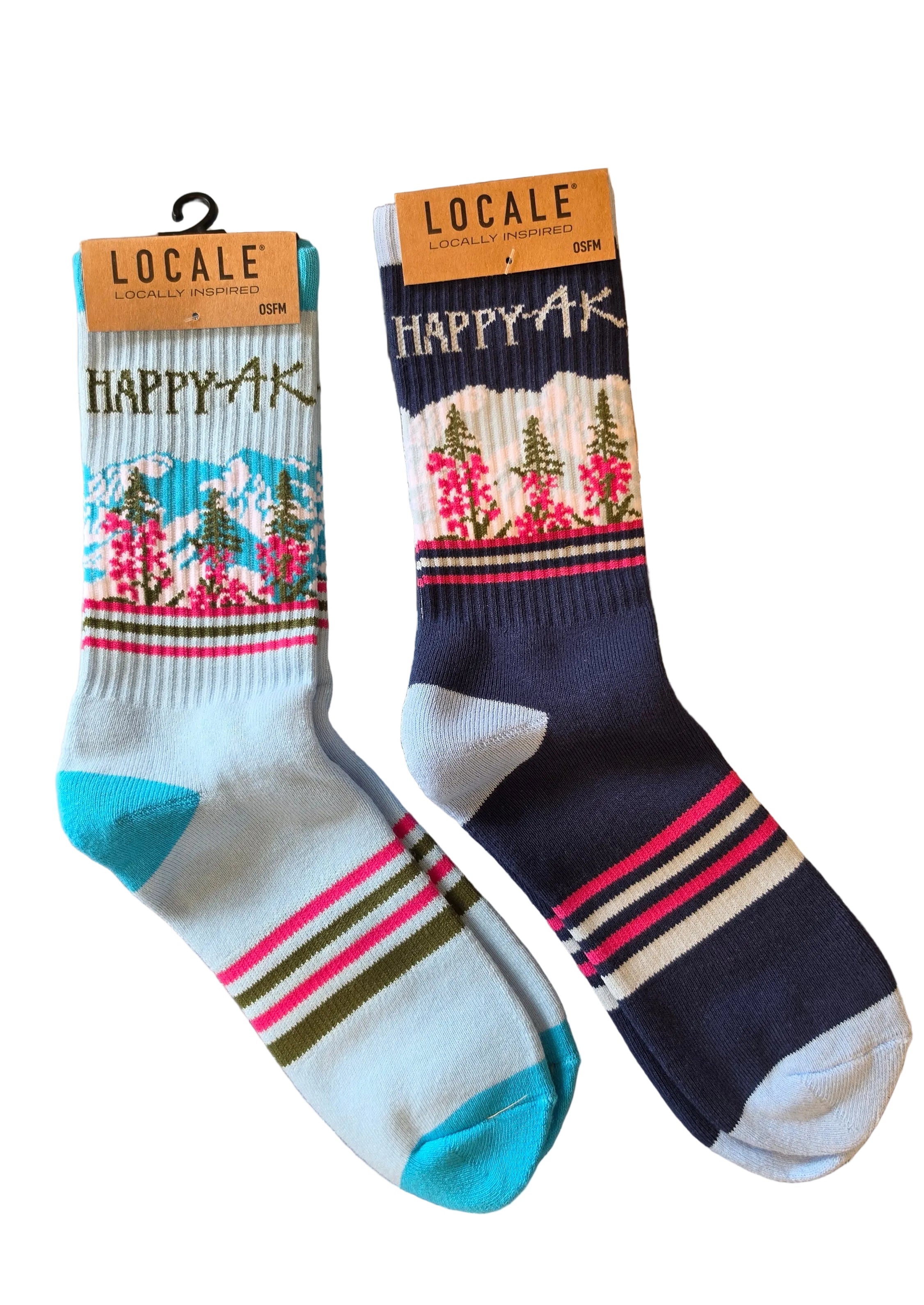 Denali Fireweed Socks