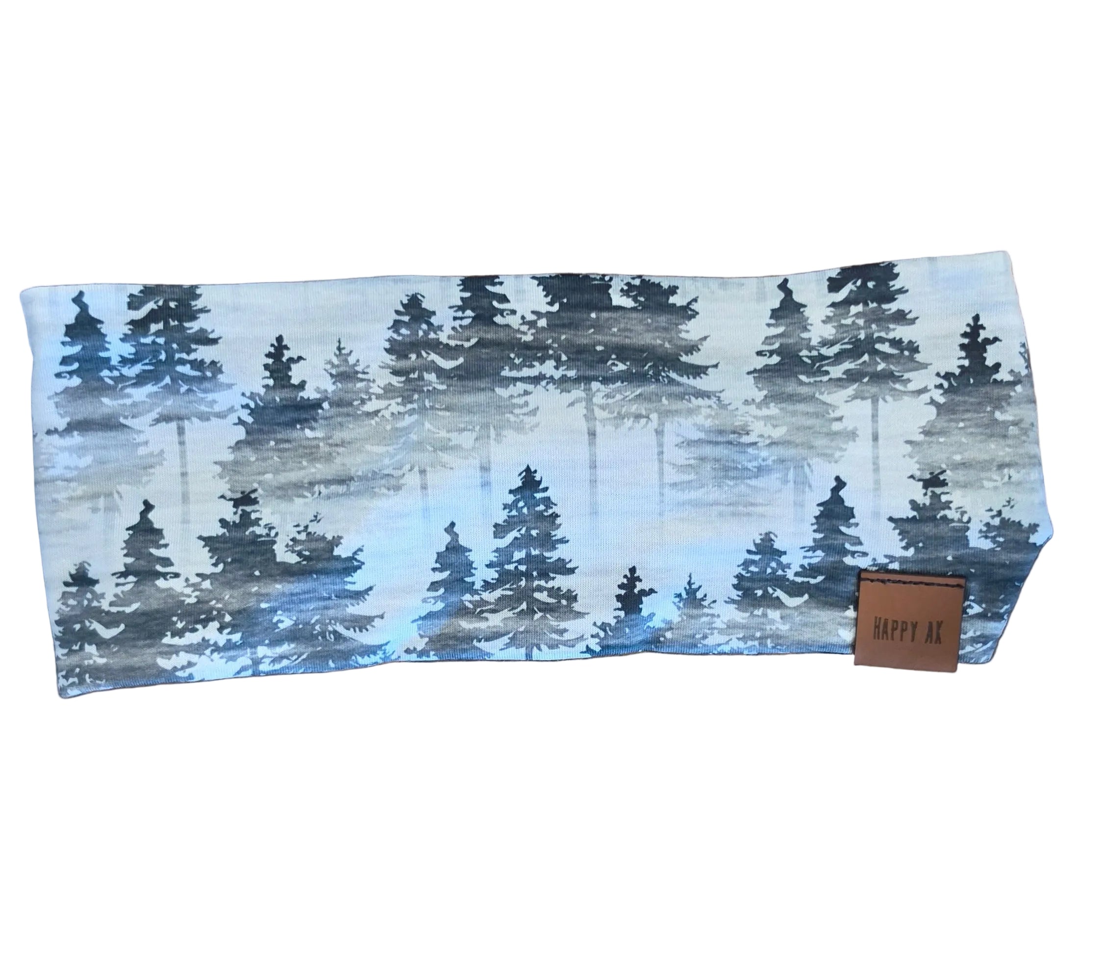 "Grey Trees" Merino Wool Lined Headband