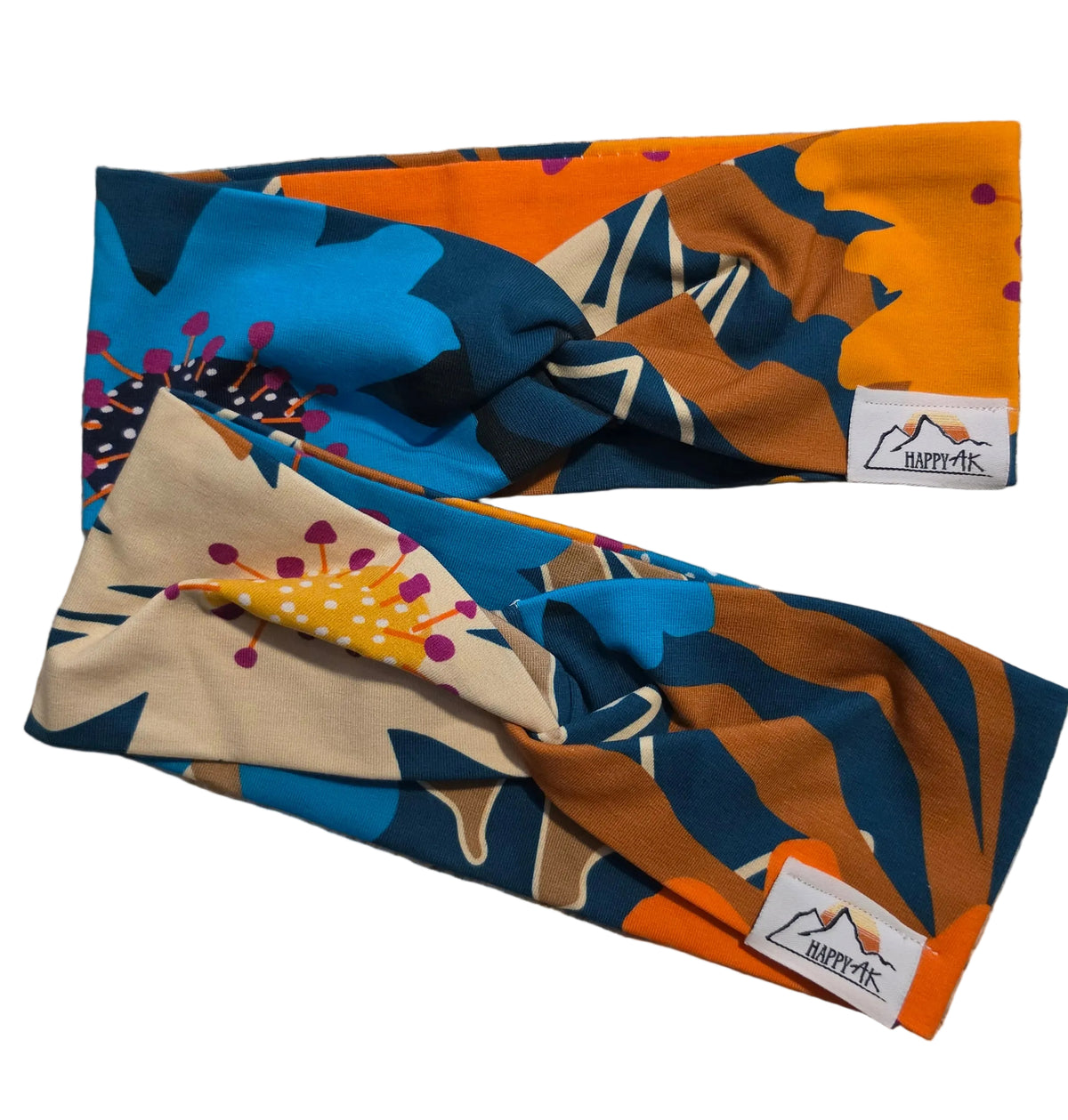 "Tropical Flowers" Twist Headband