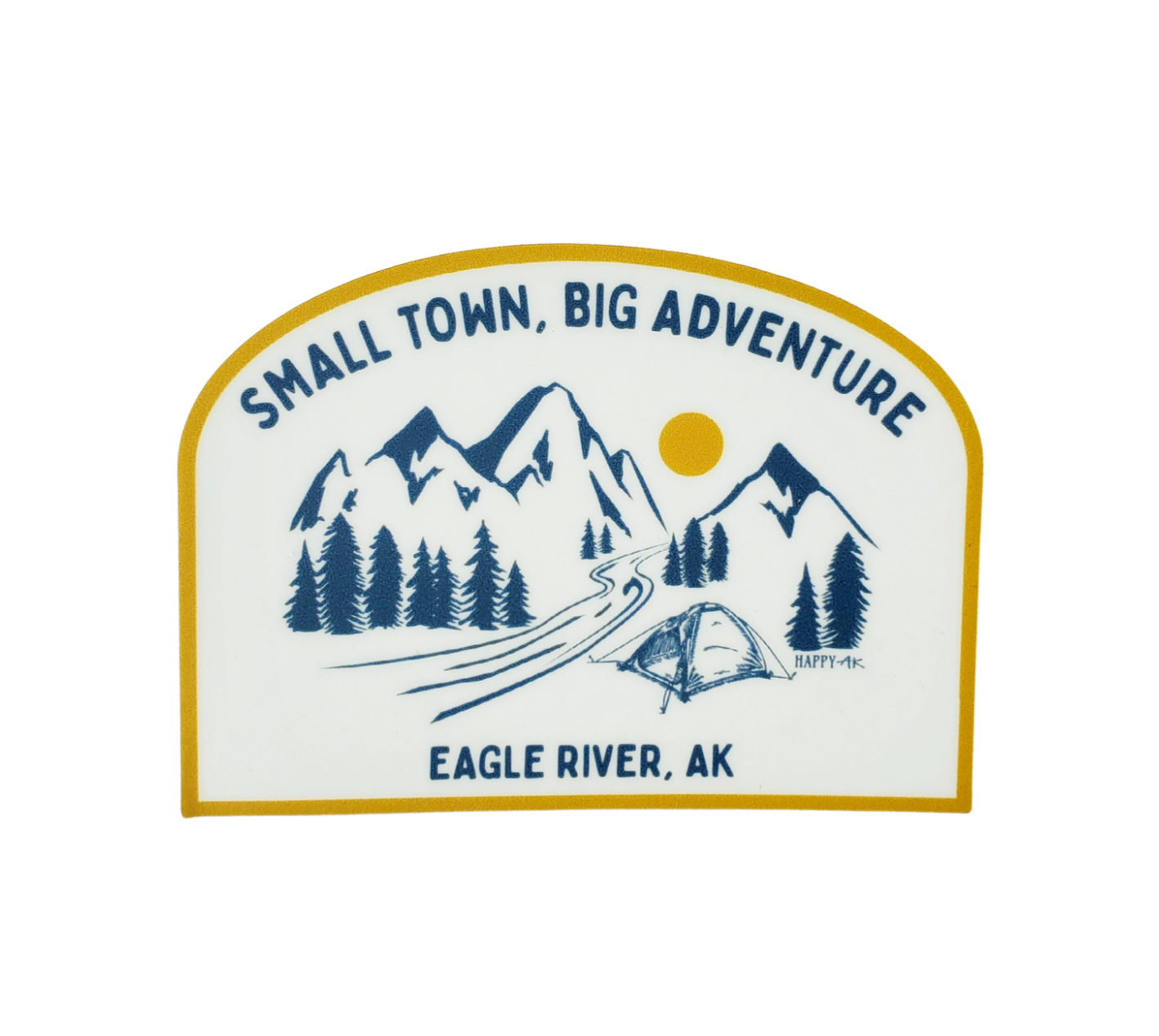 Eagle River Stickers - Headband Happy AK