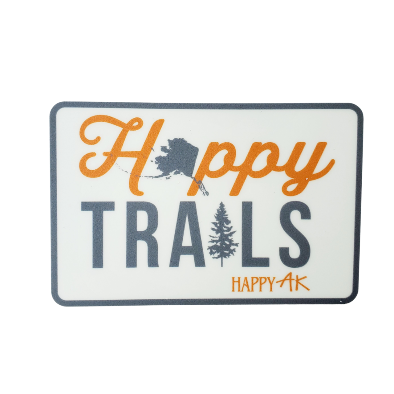 "Happy Trails" sticker - Headband Happy AK