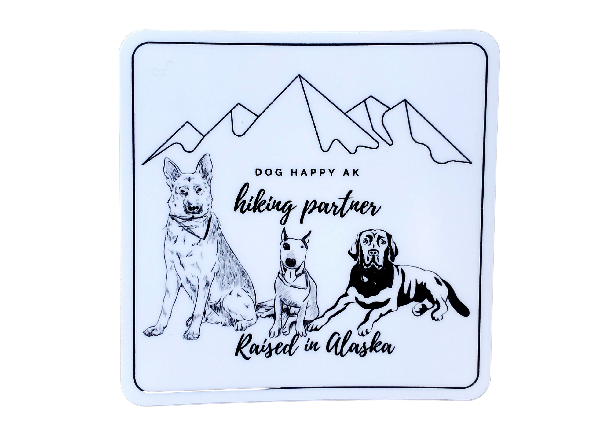 Dog Happy Sticker - Headband Happy AK