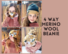 Load image into Gallery viewer, 4 Way Merino Wool Beanies
